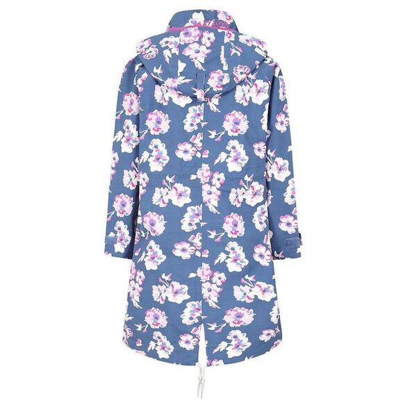 Lazy Jacks Womens/Ladies Floral Long Length Waterproof Jacket / Blue/Pink/White - Picture 2 of 5